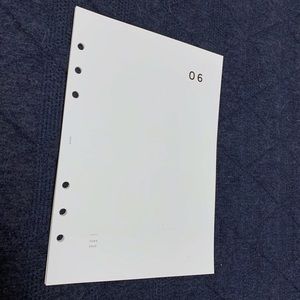 8Lotus Month on Four Pages Inserts (A5 Rings)